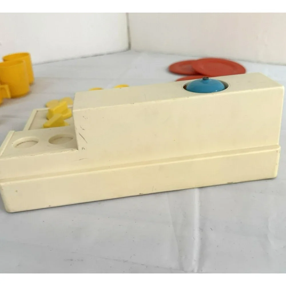 Vtg 1978 Fisher-Price Stove Top Glow Magic Burners 919 Accessories Bell WORKS